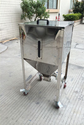 80L - 1000L Stainless Steel Storage Tank Bin For Plastic Resin Pellet Storing