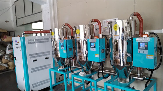 Stainless Steel Hopper Desiccant Dryers For Plastics Temperature Control Range 50C-180C