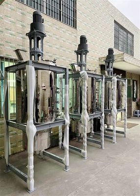 Sticky Regrind Material PET Crystallizer Dryer Closed Loop SUS Steel For PLA PA TPU