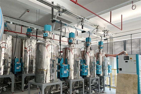 Capacity Plastic Feeding System With PLC Control Remote Control 500-2000 Kg Capacity