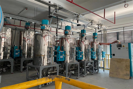 Plastic Centralized Feeding System Conveying Mixing For PET PA PEEK Processing