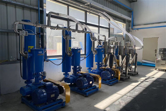 PLC Controlled Centralized Feeding System 0.5-2T/H Conveying Capacity Remote Control Included