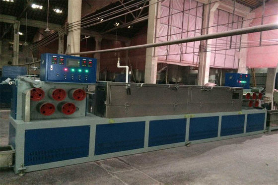 Intelligent PLC Control Plastic PP Strap Production Line Tape With 5-19 Mm Green Color