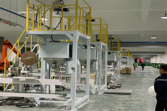 Stacking Weighing And Packaging Machine Semi Auto Intelligent For Plastic Pellet
