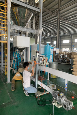 Semi Auto Pellet Packing Machine Weighing Packing Stacking For Plastic TPU PVC