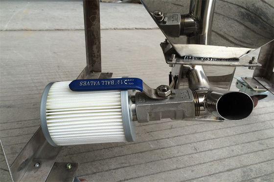 80L - 1000L Stainless Steel Storage Tank Bin For Plastic Resin Pellet Storing