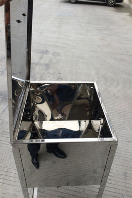 80L - 1000L Stainless Steel Storage Tank Bin For Plastic Resin Pellet Storing