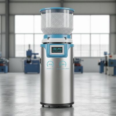 Plastic Dehumidifying Hopper Dryer with Low Noise Level ≤65dB, Precise Moisture Content Control 100 PPM, and High Dehumidifying Capacity 1500L/h